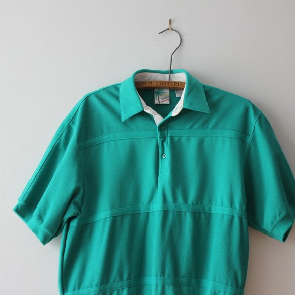 Vintage Turquoise Polo Shirt - Picture 6 of 9